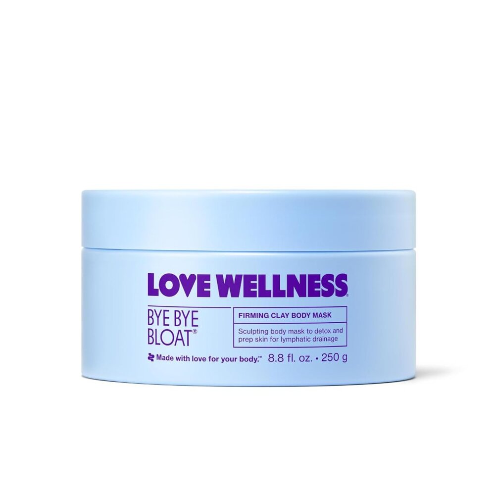 Love Wellness Bye Bye Bloat Firming Clay Body Mask 8.8 fl oz / 250 g NEW SEALED